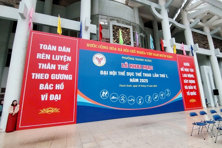 Phường Thanh Xuân tổng duyệt chuẩn bị cho Lễ khai mạc Đại hội TDTT phường lần thứ I năm 2025- Ảnh 9.