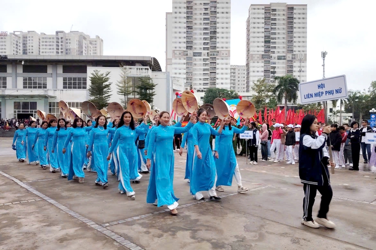 Phường Thanh Xuân tổng duyệt chuẩn bị cho Lễ khai mạc Đại hội TDTT phường lần thứ I năm 2025- Ảnh 2.