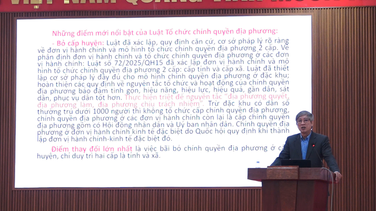 HỘI NGHỊ TẬP HUẤN NGHIỆP VỤ CHO ĐẠI BIỂU HỘI ĐỒNG NHÂN DÂN XÃ DÂN HÒA NHIỆM KỲ 2021 – 2026

- Ảnh 5.