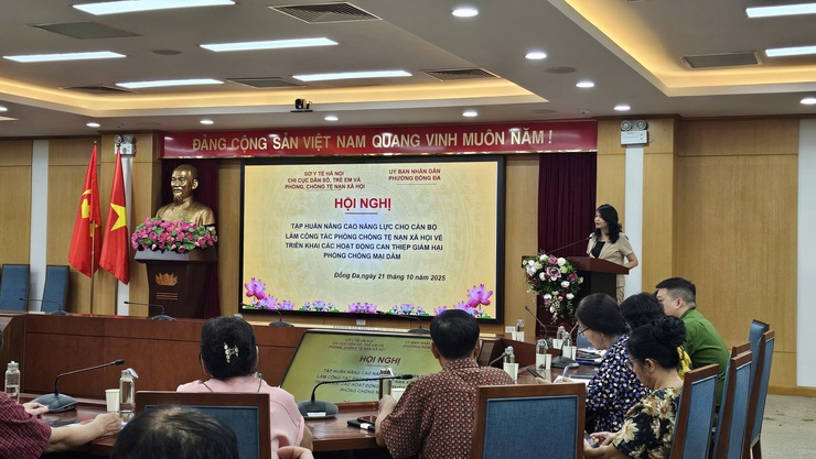 Hội nghị Tập huấn bồi dưỡng nâng cao năng lực cho cán bộ làm công tác Phòng chống tệ nạn xã hội trong việc can thiệp giảm hại Phòng chống mại dâm- Ảnh 1.