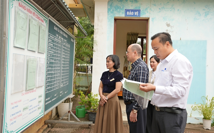 Ban Kinh tế - Xã hội HĐND phường giám sát Trường Mầm non Trung Hưng- Ảnh 1.