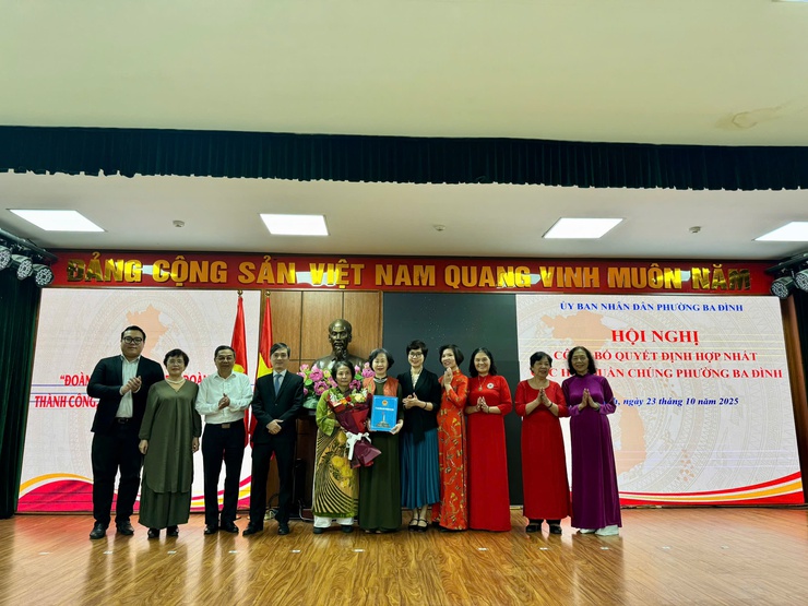 Phường Ba Đình công bố Quyết định hợp nhất các Hội quần chúng trên địa bàn- Ảnh 8.