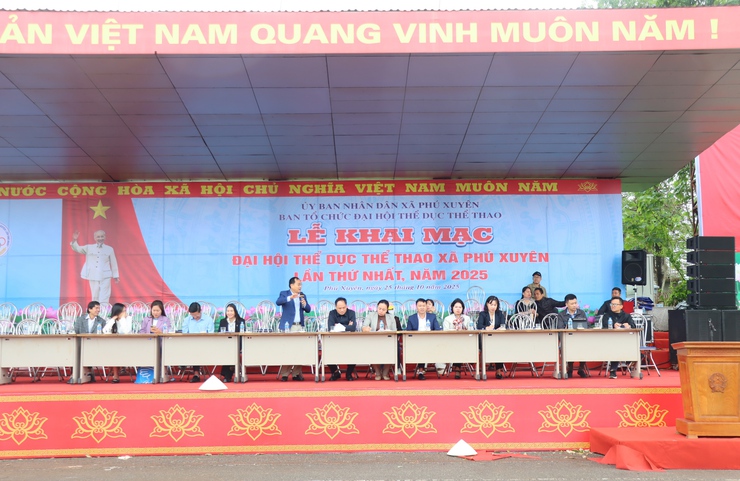TỔNG DUYỆT LỄ KHAI MẠC ĐẠI HỘI TDTT XÃ PHÚ XUYÊN LẦN THỨ I, NĂM 2025- Ảnh 19.