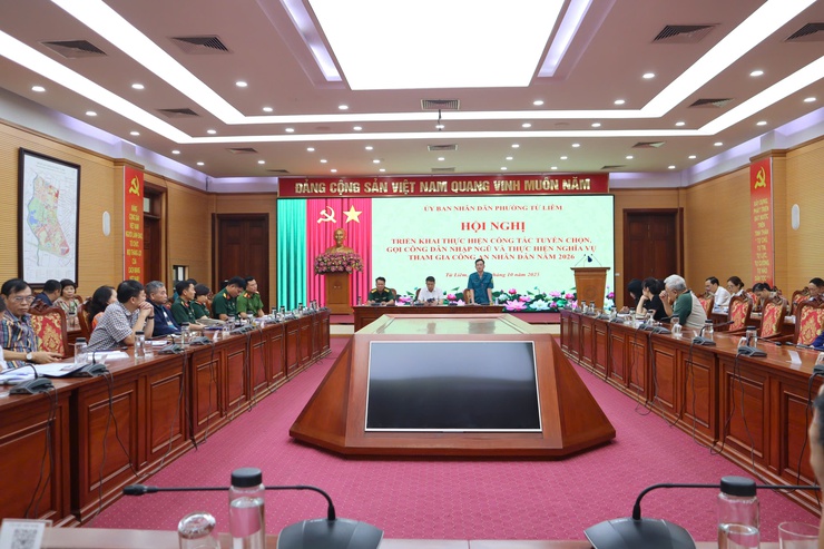 Từ Liêm triển khai công tác tuyển chọn, gọi công dân nhập ngũ và thực hiện nghĩa vụ Công an nhân dân năm 2026.- Ảnh 2.
