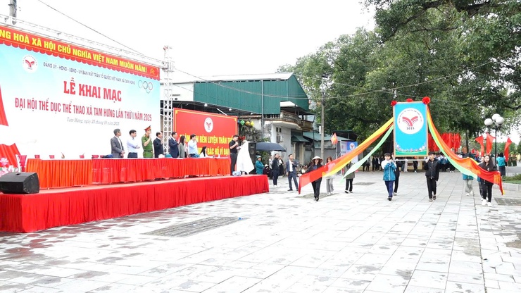 XÃ TAM HƯNG TỔNG DUYỆT CHƯƠNG TRÌNH ĐẠI HỘI THỂ DỤC THỂ THAO LẦN THỨ NHẤT NĂM 2025- Ảnh 2.