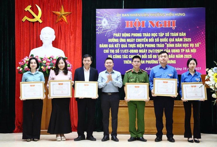 Phường Kiến Hưng phát động phong trào học tập số toàn dân- Ảnh 3.