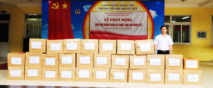 Chuyến xe từ thiện - những tấm lòng nhân ái của Trường Tiểu Học Hoàng Liệt chung tay vì đồng bào- Ảnh 2.