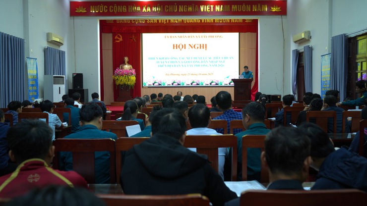 HỘI NGHỊ TRIỂN KHAI CÔNG TÁC XÉT DUYỆT TIÊU CHUẨN TUYỂN CHỌN VÀ GỌI CÔNG DÂN NHẬP NGŨ NĂM 2026- Ảnh 1.