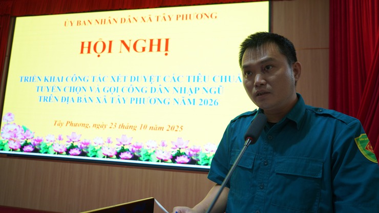 HỘI NGHỊ TRIỂN KHAI CÔNG TÁC XÉT DUYỆT TIÊU CHUẨN TUYỂN CHỌN VÀ GỌI CÔNG DÂN NHẬP NGŨ NĂM 2026- Ảnh 2.