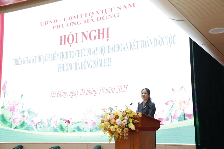Phường Hà Đông triển khai kế hoạch tổ chức Ngày hội Đại đoàn kết toàn dân tộc năm 2025- Ảnh 1.