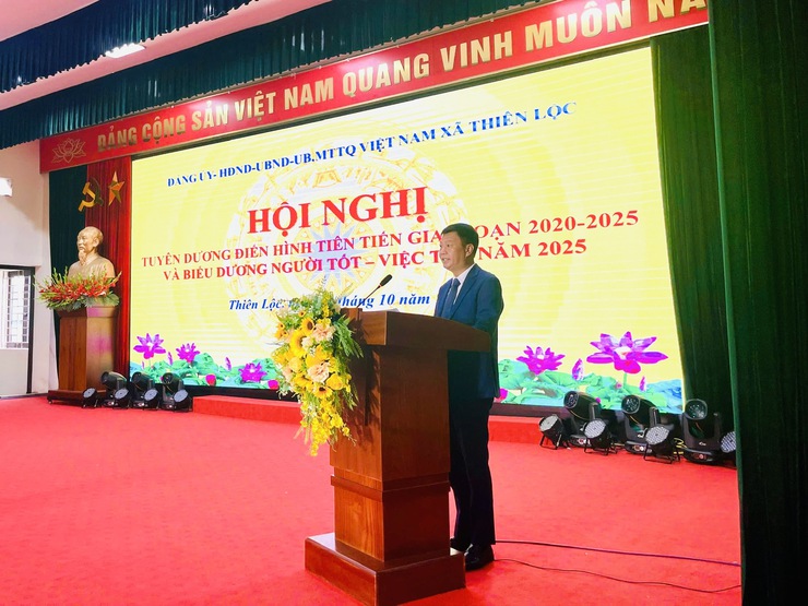 Xã Thiên Lộc tổ chức Hội nghị tuyên dương Điển hình tiên tiến giai đoạn 2020-2025, Người tốt - Việc tốt năm 2025- Ảnh 17.