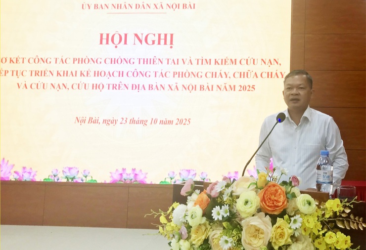 Xã Nội Bài sơ kết công tác PCTT&TKCN, triển khai công tác PCCC&CHCN- Ảnh 1.