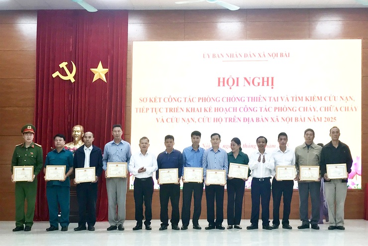 Xã Nội Bài sơ kết công tác PCTT&TKCN, triển khai công tác PCCC&CHCN- Ảnh 6.