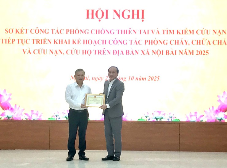 Xã Nội Bài sơ kết công tác PCTT&TKCN, triển khai công tác PCCC&CHCN- Ảnh 2.