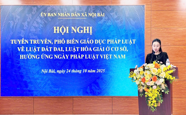 XÃ NỘI BÀI TỔ CHỨC HỘI NGHỊ TUYÊN TRUYỀN, PHỔ BIẾN GIÁO DỤC PHÁP LUẬT- Ảnh 1.