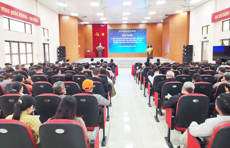 XÃ NỘI BÀI TỔ CHỨC HỘI NGHỊ TUYÊN TRUYỀN, PHỔ BIẾN GIÁO DỤC PHÁP LUẬT- Ảnh 4.