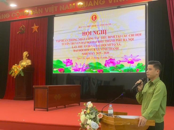 Hội Cựu chiến binh xã Vĩnh Thanh tổ chức tập huấn công tác tiêu binh và tuyên truyền các sự kiện chính trị quan trọng.- Ảnh 4.