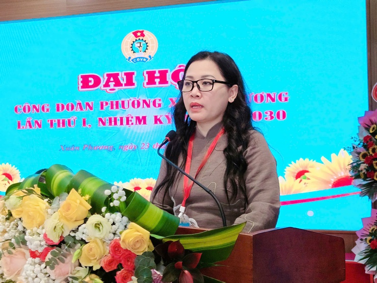 Đại hội Công đoàn phường Xuân Phương lần thứ I:
Khẳng định chỗ dựa tin cậy của người lao động- Ảnh 7.