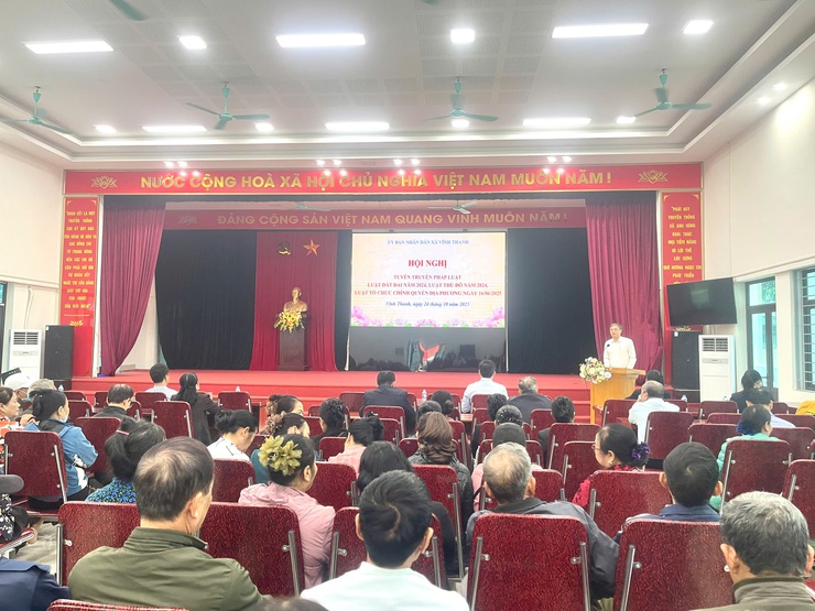 UBND xã Vĩnh Thanh tổ chức Hội nghị tuyên truyền pháp luật- Ảnh 1.
