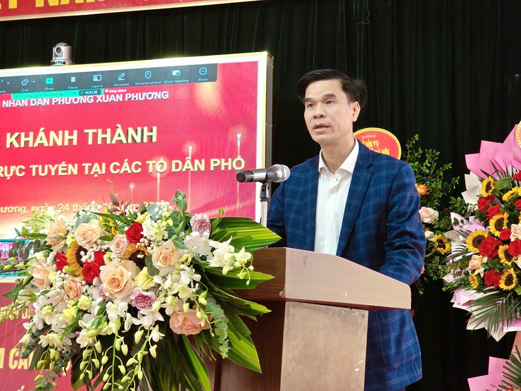 Phường Xuân Phương phát động phong trào “Học tập số toàn dân” năm 2025 và khai trương mô hình phòng họp trực tuyến tại các tổ dân phố- Ảnh 7.