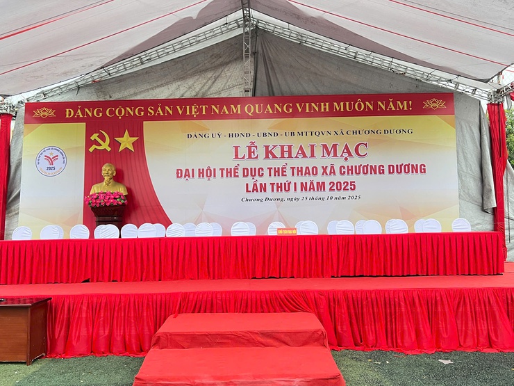 Xã Chương Dương sẵn sàng cho Đại hội Thể dục Thể thao lần thứ I năm 2025- Ảnh 1.