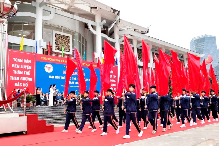 Phường Thanh Xuân: Tổ chức thành công khai mạc Đại hội thể dục thể thao lần thứ I năm 2025- Ảnh 8.