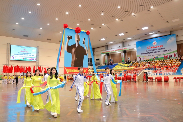 TƯNG BỪNG ĐẠI HỘI THỂ DỤC THỂ THAO PHƯỜNG CẦU GIẤY- Ảnh 3.