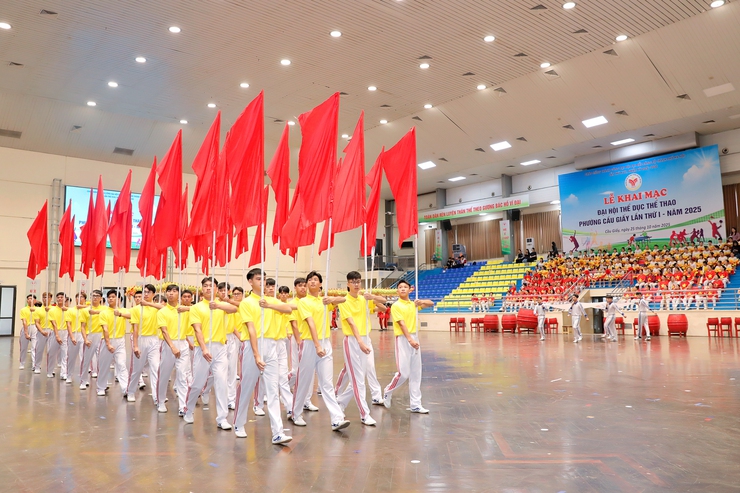 TƯNG BỪNG ĐẠI HỘI THỂ DỤC THỂ THAO PHƯỜNG CẦU GIẤY- Ảnh 4.