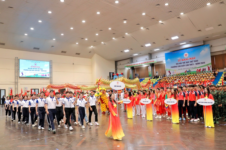 TƯNG BỪNG ĐẠI HỘI THỂ DỤC THỂ THAO PHƯỜNG CẦU GIẤY- Ảnh 12.