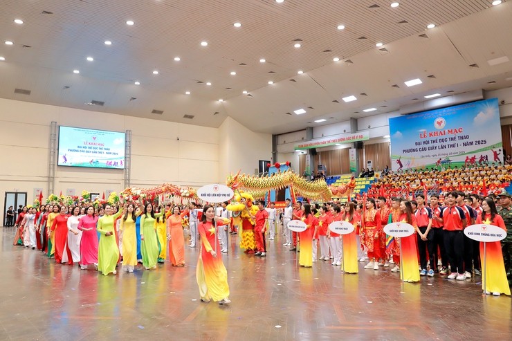 TƯNG BỪNG ĐẠI HỘI THỂ DỤC THỂ THAO PHƯỜNG CẦU GIẤY- Ảnh 8.