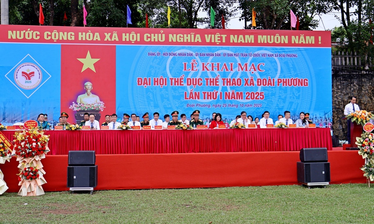 Tưng bừng Đại hội TDTT xã Đoài Phương lần thứ I năm 2025- Ảnh 6.