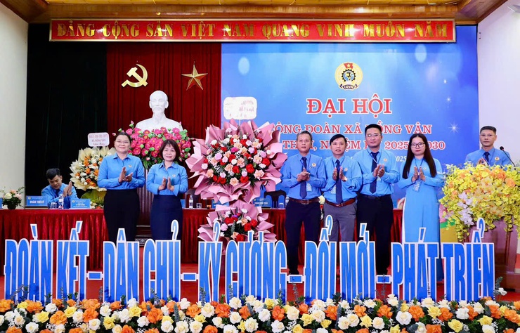 ĐẠI HỘI CÔNG ĐOÀN XÃ HỒNG VÂN LẦN THỨ I, NHIỆM KỲ 2025-2030 THÀNH CÔNG TỐT ĐẸP- Ảnh 1.