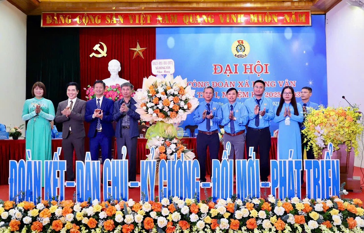 ĐẠI HỘI CÔNG ĐOÀN XÃ HỒNG VÂN LẦN THỨ I, NHIỆM KỲ 2025-2030 THÀNH CÔNG TỐT ĐẸP- Ảnh 2.