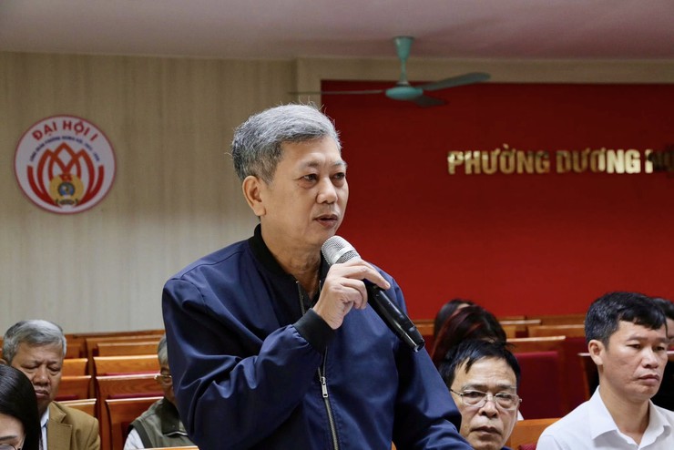 Phường Dương Nội tổ chức Hội nghị đối thoại giữa Bí thư Đảng ủy, Chủ tịch HĐND phường, Chủ tịch UBND phường với Nhân dân năm 2025- Ảnh 2.