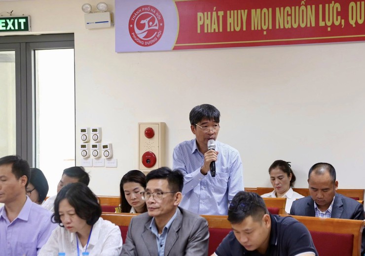 Phường Dương Nội tổ chức Hội nghị đối thoại giữa Bí thư Đảng ủy, Chủ tịch HĐND phường, Chủ tịch UBND phường với Nhân dân năm 2025- Ảnh 4.