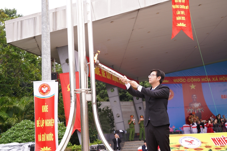 Phường Chương Mỹ long trọng tổ chức Lễ khai mạc Đại hội Thể dục Thể thao lần thứ I, năm 2025- Ảnh 4.