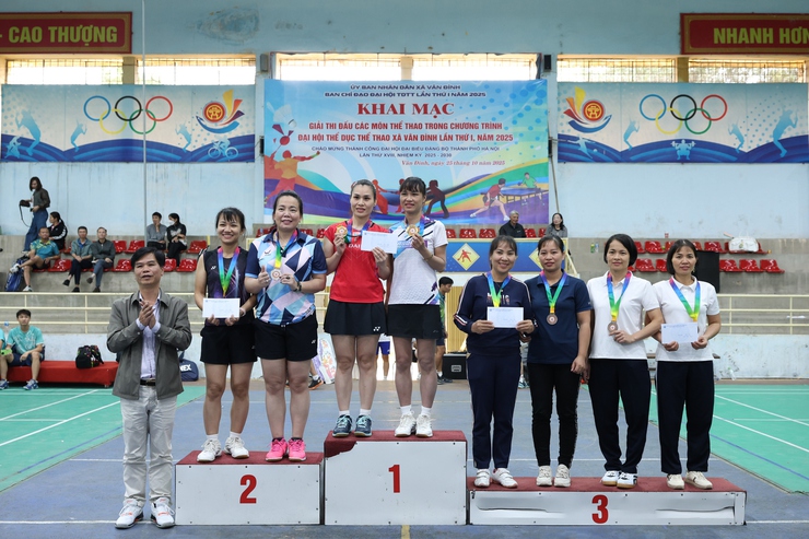 Khai mạc giải thi đấu các môn thể thao trong Chương trình Đại hội TDTT xã Vân Đình lần thứ I, năm 2025- Ảnh 6.