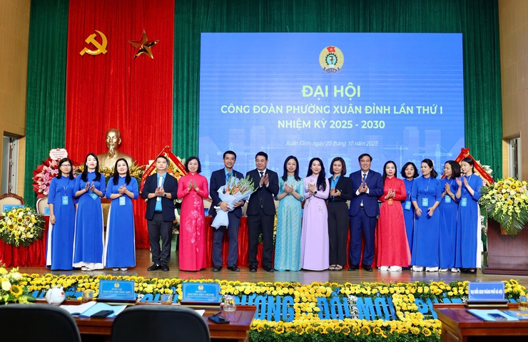 Đại hội Công đoàn phường Xuân Đỉnh lần thứ I: Dấu mốc quan trọng trong chặng đường mới- Ảnh 5.
