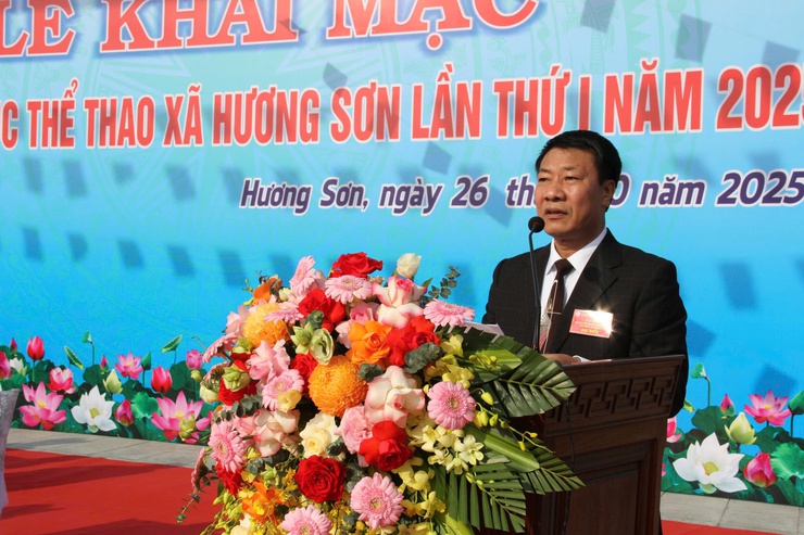 Tưng bừng khai mạc Đại hội Thể dục Thể thao xã Hương Sơn lần thứ I, năm 2025- Ảnh 14.