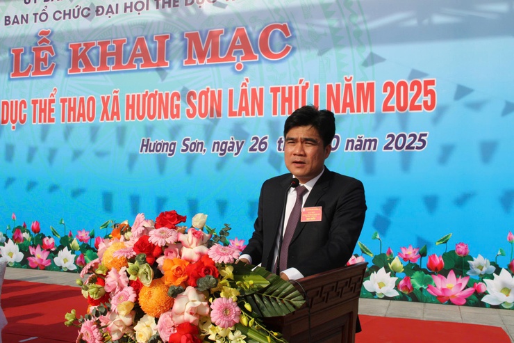 Tưng bừng khai mạc Đại hội Thể dục Thể thao xã Hương Sơn lần thứ I, năm 2025- Ảnh 15.