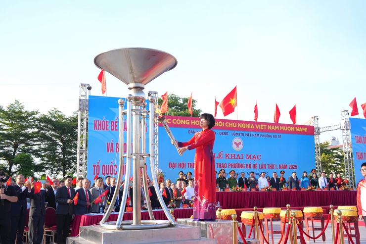 Khai mạc Đại hội thể dục thể thao phường Bồ Đề lần thứ I – năm 2025- Ảnh 4.