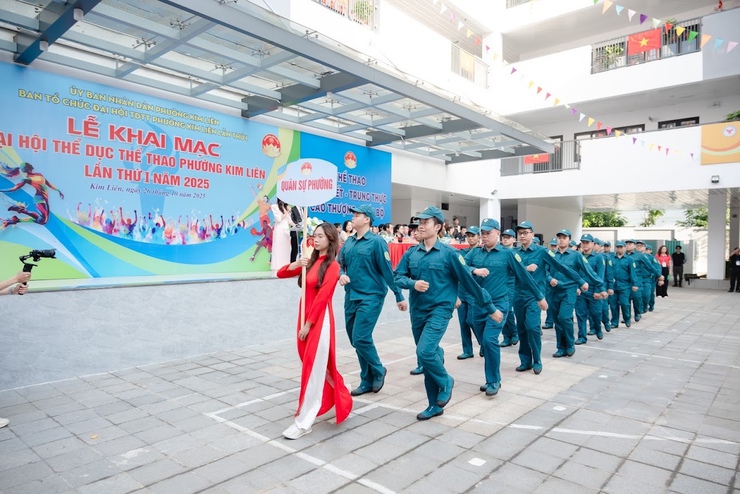 PHƯỜNG KIM LIÊN KHAI MẠC ĐẠI HỘI THỂ DỤC THỂ THAO LẦN THỨ I NĂM 2025- Ảnh 10.