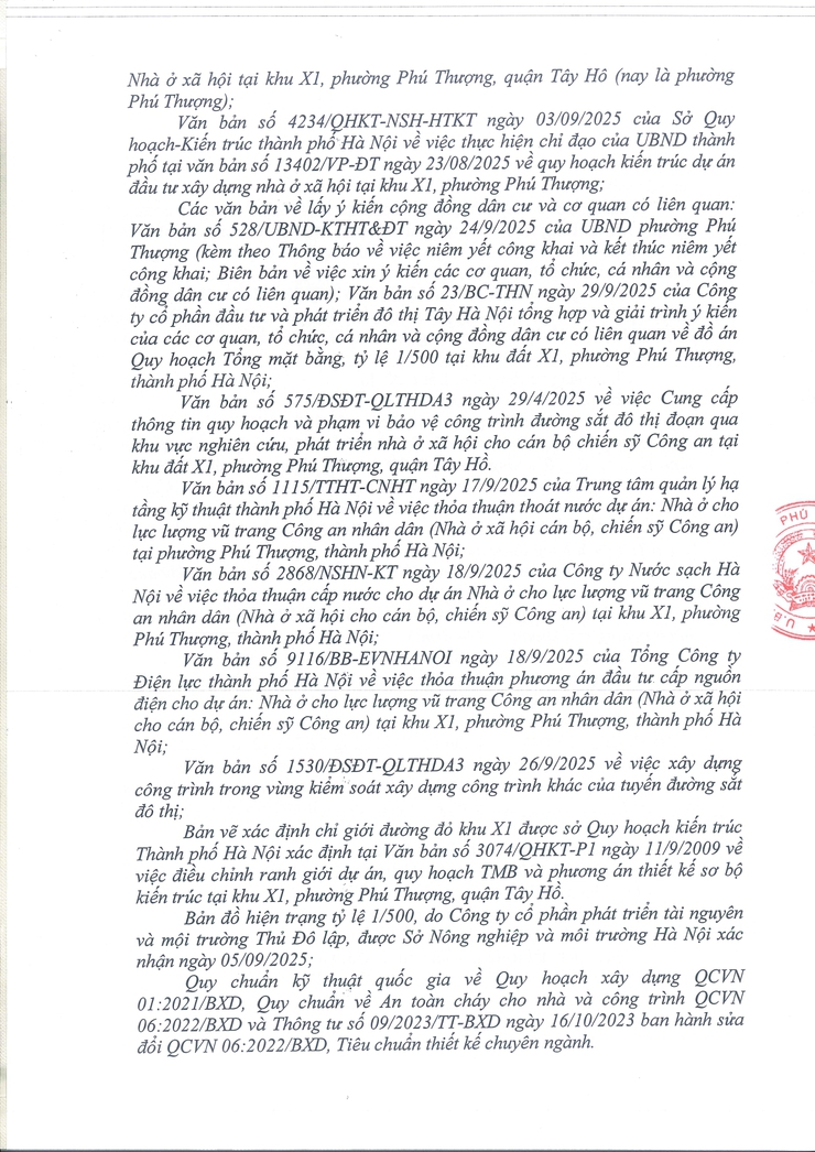 Công bố, công khai Quy hoạch Tổng mặt bằng, tỷ lệ 1/500 tại khu đất X1, phường Phú Thượng, thành phố Hà Nội- Ảnh 3.