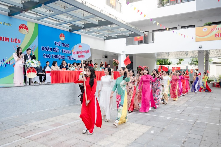PHƯỜNG KIM LIÊN KHAI MẠC ĐẠI HỘI THỂ DỤC THỂ THAO LẦN THỨ I NĂM 2025- Ảnh 12.