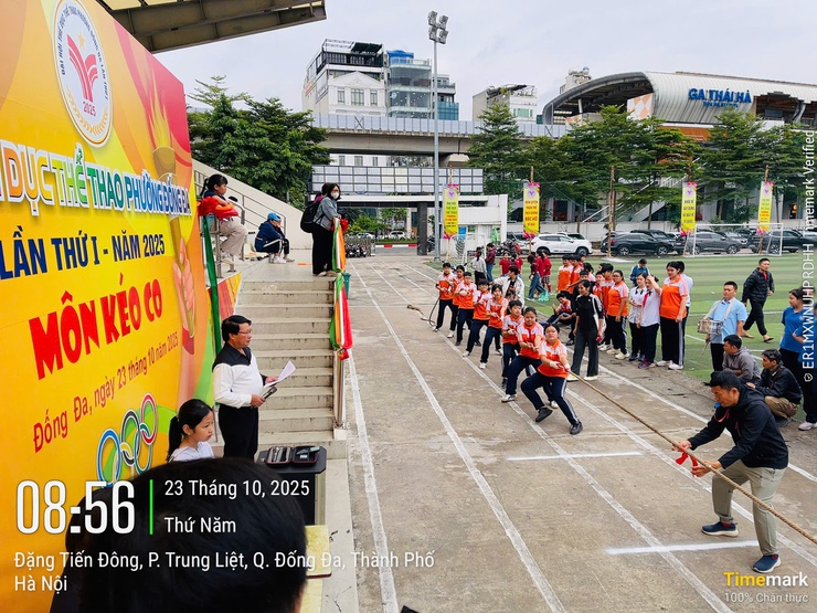 Giải các môn thể thao học sinh trong chương trình Đại hội Thể dục thể thao phường Đống Đa lần thứ I - năm 2025- Ảnh 6.