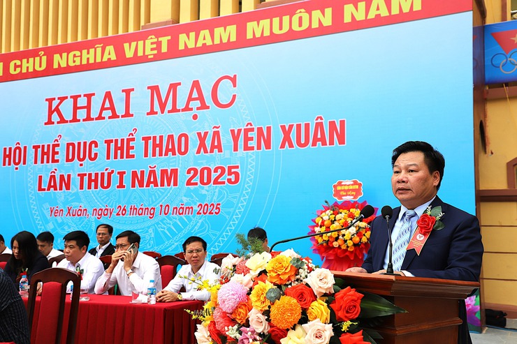 Tưng bừng khai mạc Đại hội Thể dục thể thao xã Yên Xuân lần thứ I, năm 2025- Ảnh 13.