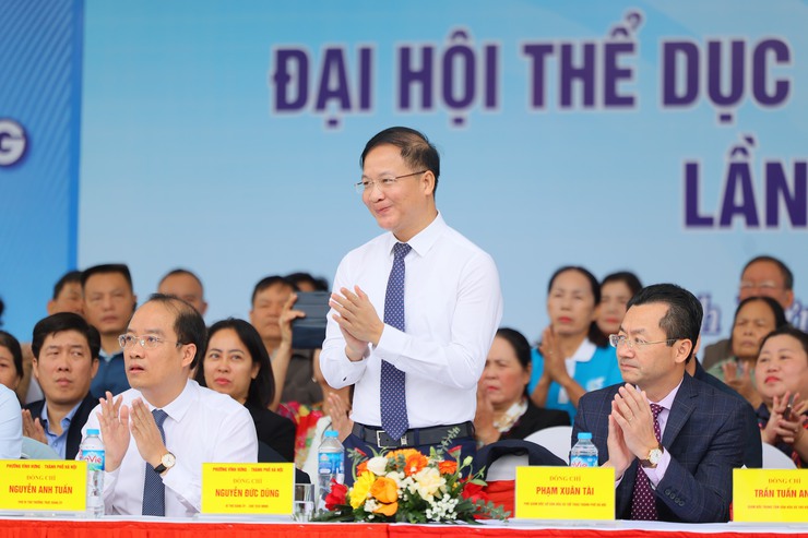 PHƯỜNG VĨNH HƯNG TỔ CHỨC THÀNH CÔNG LỄ KHAI MẠC ĐẠI HỘI THỂ DỤC THỂ THAO LẦN THỨ I NĂM 2025- Ảnh 2.