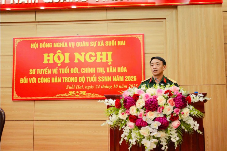 Xã Suối Hai triển khai công tác tuyển chọn, gọi công dân nhập ngũ năm 2026- Ảnh 3.