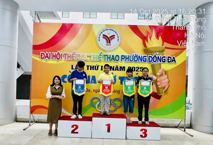 Giải các môn thể thao học sinh trong chương trình Đại hội Thể dục thể thao phường Đống Đa lần thứ I - năm 2025- Ảnh 14.