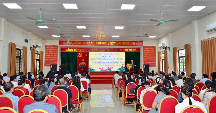 Đảng ủy Phường Tùng Thiện thông báo nhanh kết quả Đại hội Đảng bộ thành phố Hà Nội lần thứ XVIII, nhiệm kỳ 2025 – 2030- Ảnh 1.